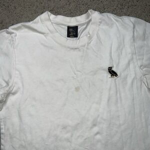 OVO October's Very Own Essentials Tee White Gold DRAKE Owl Logo S